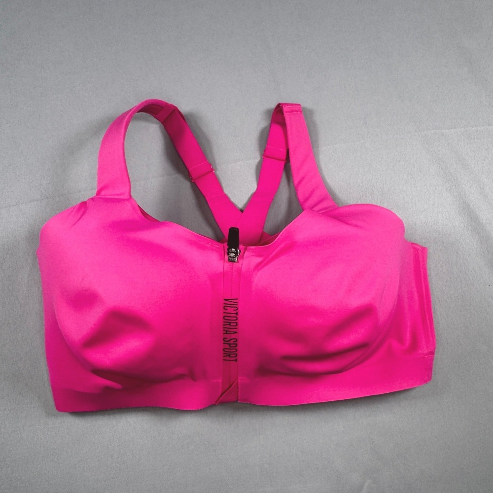 Victorias Secret Knockout Front Close Sports Bra 38DD Pink High Impact Gym